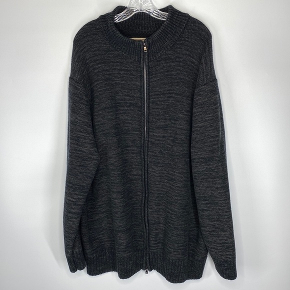 Society Of One Gray Full Zip Up Sweater Size 4XL - Picture 1 of 5